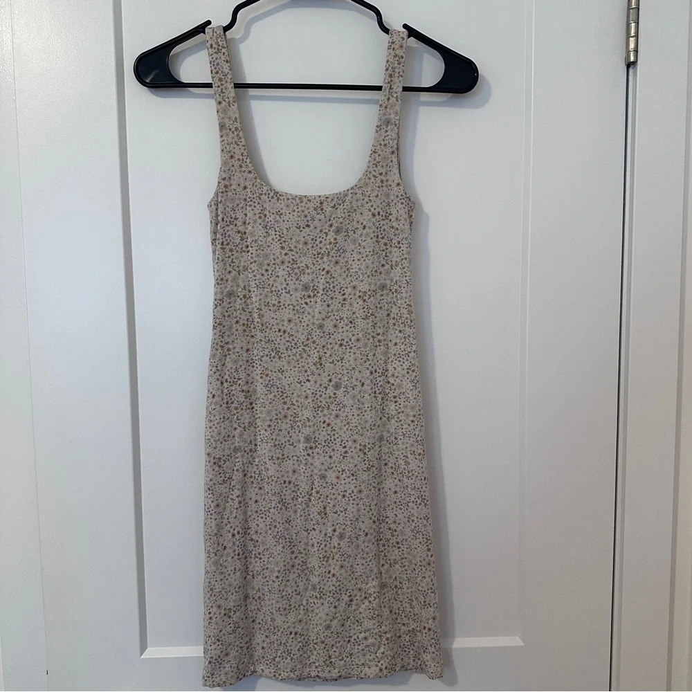 Aritzia Wilfred Floral Sleeveless Ruched Mini Dress Size XS Women’s *Stretchy - Picture 5 of 10